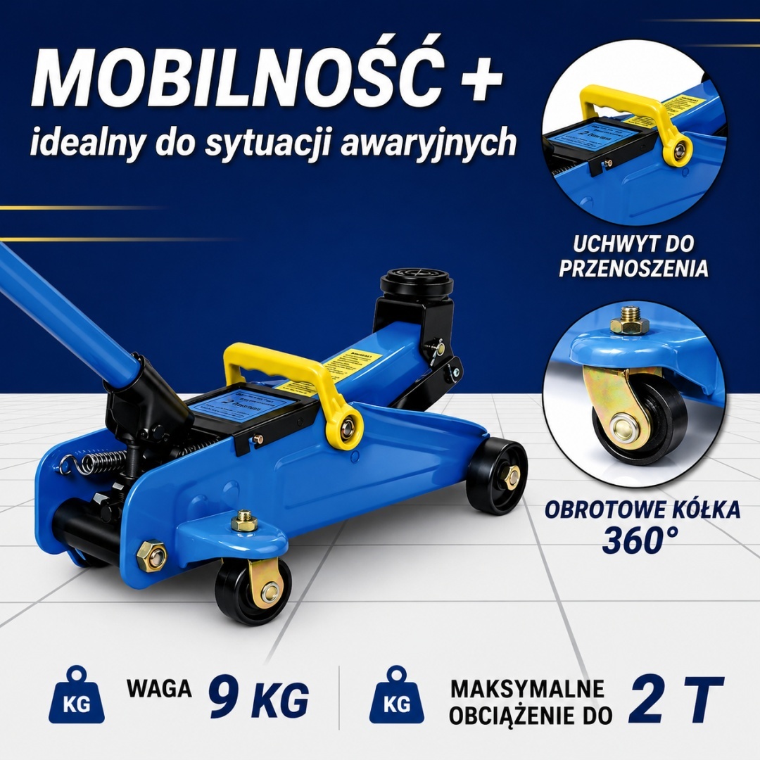 Hydraulický zvedák 2t + momentový klíč sada na kola M20153